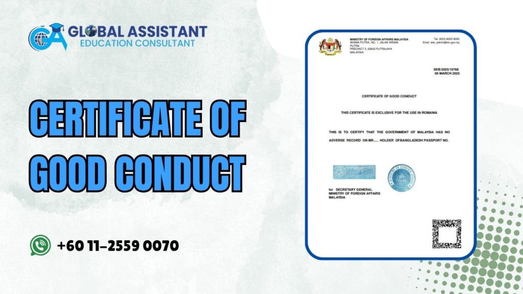 Certificate of Good Conduct