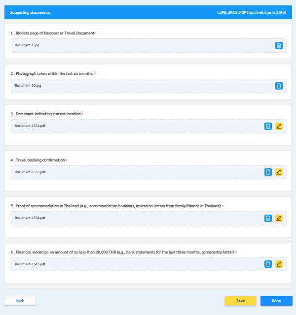 supporting documents