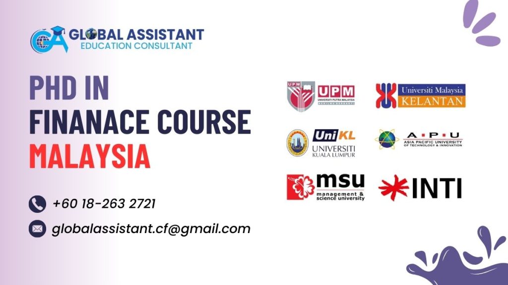 PhD in Finance Course Malaysia PhD in Finance Course Malaysia
