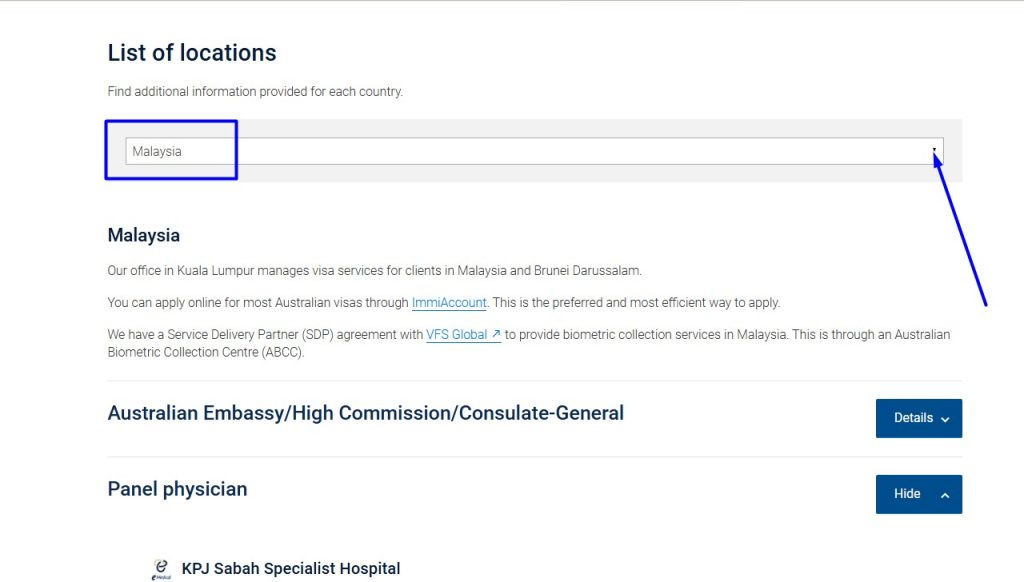 Medical Center List in Malaysia For Australian Visa