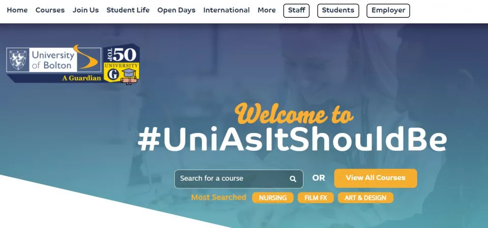 find the course you wish to apply