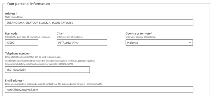 Step 2.5.1 Application Process