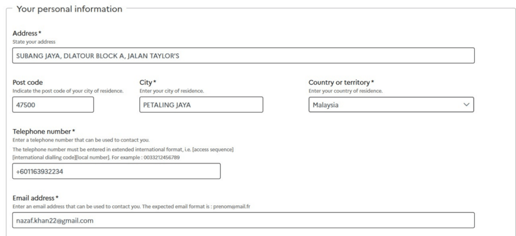 Step 2.5.2 Application Process